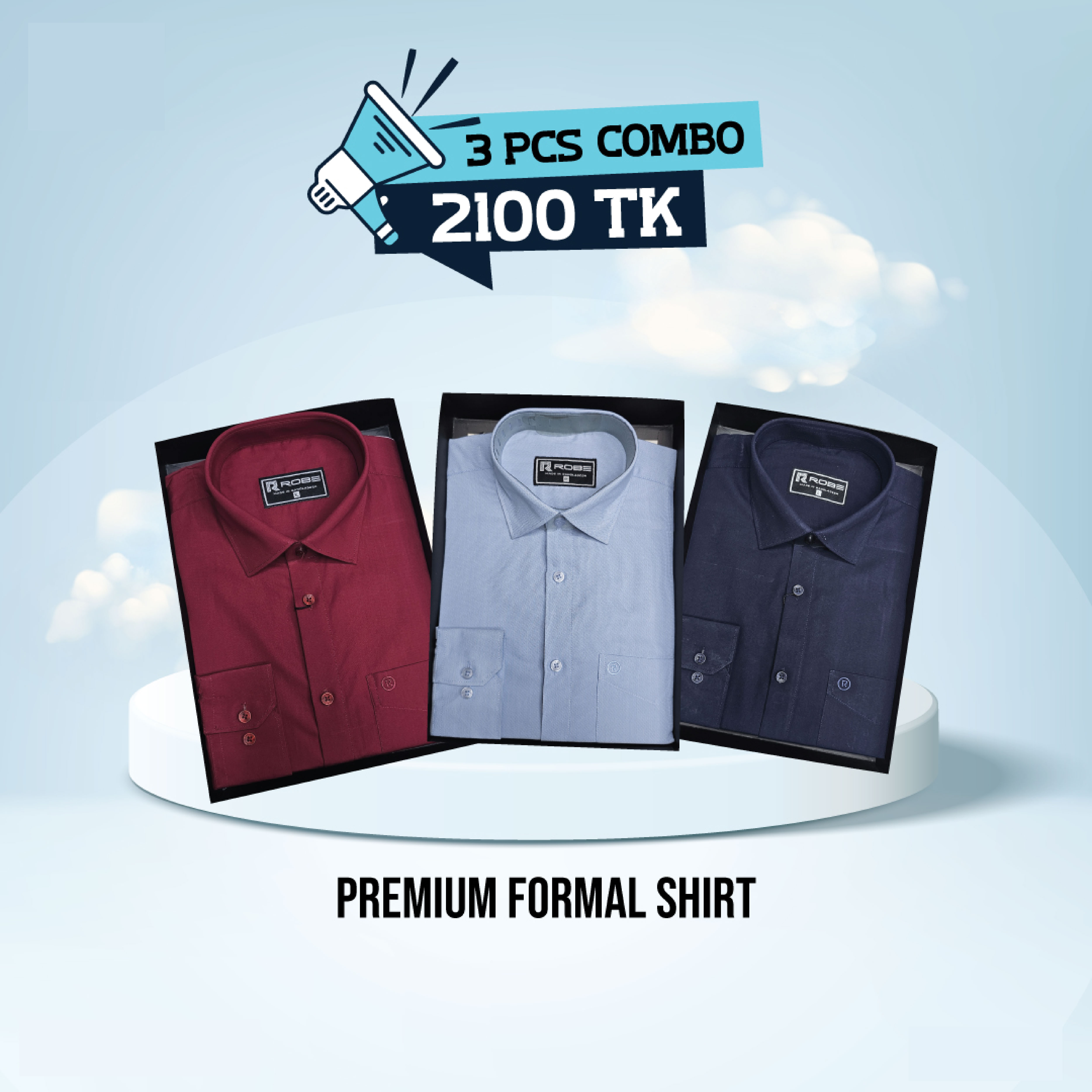 Combo Cotton Exclusive Formal Shirt (5069)