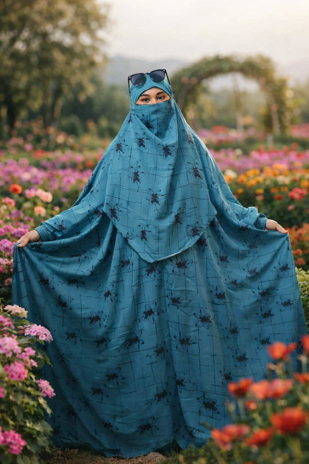 Soft Cherry Century Jilbab Floor Touch (SKU-1019)